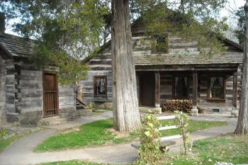 Spring House and Old Cedar Tree